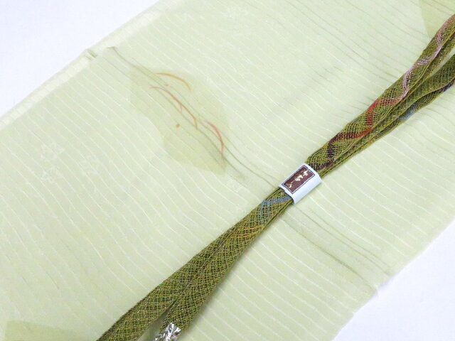 樂天商城 - 【中古】和装小物 帯揚げ帯締めセット 帯揚 帯締 夏物 夏 平組 美品 26w05-5718【リサイクル】 IDnet