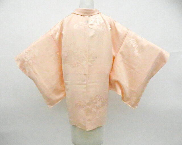 Haori - 【中古】リサイクル着物 羽織 一つ紋 地紋入り しつけ付 羽織紐別売 正絹 着物 身丈約80cm 裄丈約64cm 26z05-2355【リサイクル】 IDnet