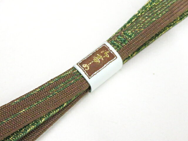 【中古】和装小物 帯締め 帯締 高麗組 金糸 美品 26w05-5750【リサイクル】 IDnet