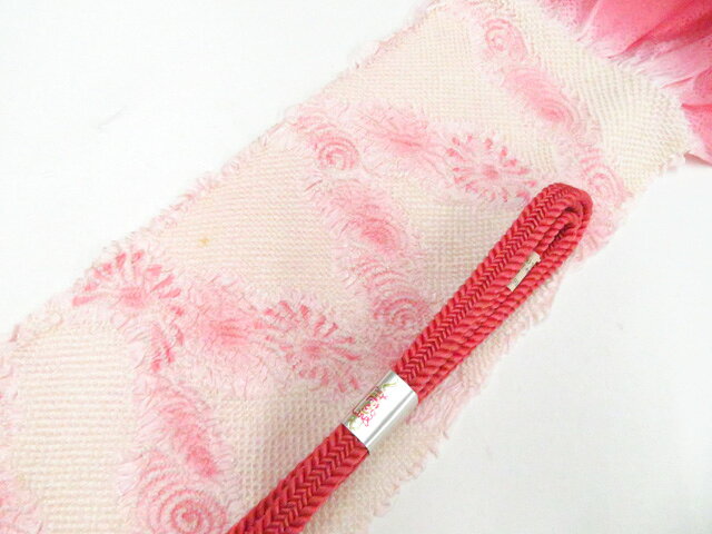 【中古】和装小物 帯締め帯揚げセット 帯締 帯揚 平組 中抜き 26w05-5865【リサイクル】 IDnet
