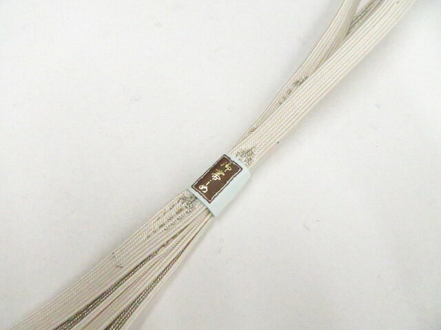 Rakuten - 【中古】和装小物 帯締め 礼装用 平組 銀糸 帯締美品 26w04-5936【リサイクル】 IDnet