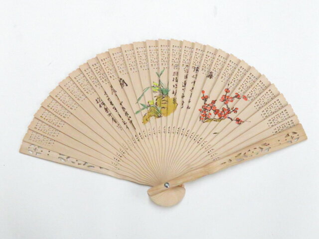 Rakuten - 【中古】和装小物 和雑貨 扇子 透かし彫り 梅 竹 26w05-5989【リサイクル】 IDnet