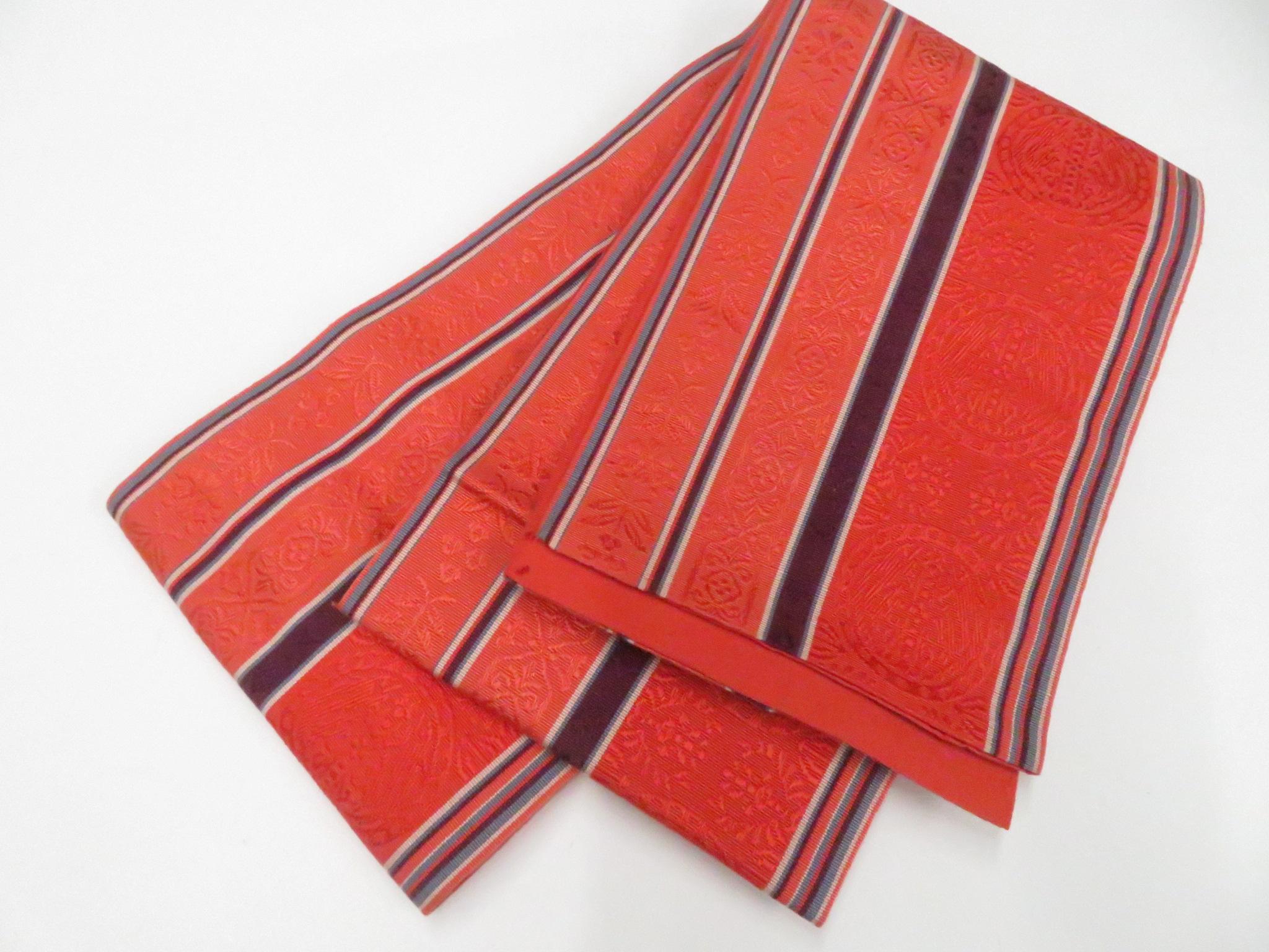Half-Width Cloth - 【中古】小袋帯 本場筑前博多織 正絹 26w05-6218【リサイクル】 IDnet