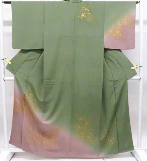 Rakuten - 【中古】リサイクル着物 付下げ 金彩正絹 着物 身丈約163cm 裄丈約62cm 26z05-2456【リサイクル】 IDnet