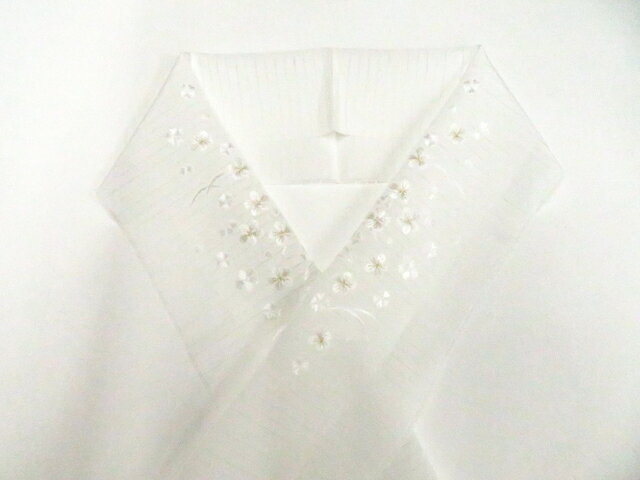 Rakuten - 【中古】和装小物 半衿 夏物 夏 刺繍 花 金糸 未使用品 美品 26w05-6679【リサイクル】 IDnet