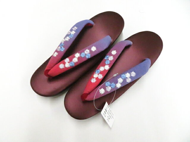Rakuten - 【中古】和装小物 草履 未使用品 刺繍 ウレタンソール 花 フリーサイズ 約23cm 26w05-6684【リサイクル】 IDnet