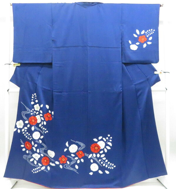 【中古】リサイクル着物 付下げ 花 着物 正絹 身丈約165cm 裄丈約66cm 26z06-3086【リサイクル】 IDnet