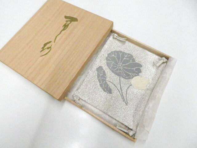 【中古】和装小物 和雑貨 袱紗 蓮 木箱入 美品 26w06-7627【リサイクル】 IDnet