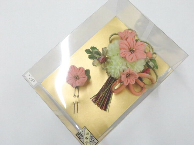 樂天商城 - 【中古】和装小物 未使用 髪飾り ちりめん 花 箱付 美品 r8w06-449【リサイクル】 IDnet