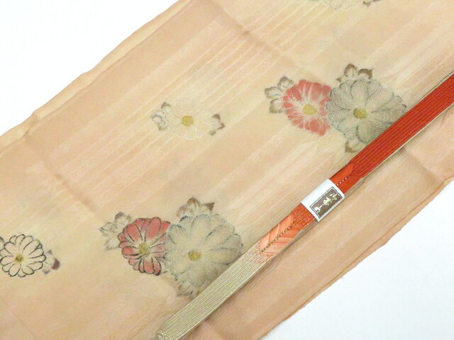 樂天商城 - 【中古】和装小物 帯締め 帯揚げ セット 高麗組 金糸 帯締 帯揚 26w06-7832【リサイクル】 IDnet