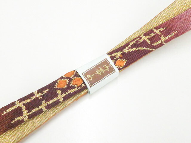 樂天商城 - 【中古】和装小物帯締め 高麗組 金糸 帯締 美品 26w06-7937【リサイクル】 IDnet