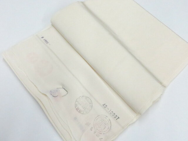 樂天商城 - 【中古】リサイクル着物 白生地 浜ちりめん 反物 16m 未使用品 正絹 26w06-8310【リサイクル】 IDnet