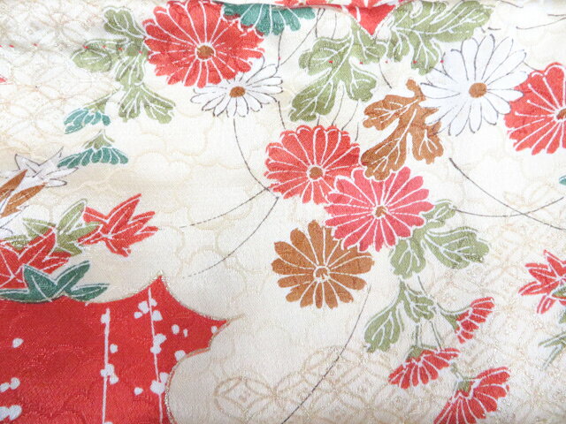 アイディーネットの【中古】和装小物 和雑貨 巾着 花 美品 26w06-8695【リサイクル】 IDnet｜アングル2