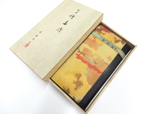 【中古】和装小物 和雑貨 財布 本場筑前博多織 木箱入り 未使用品 26w06-9038【リサイクル】 IDnet
