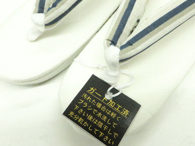 アイディーネットの【中古】和装小物 未使用 草履 夏物 夏 亜麻 フリーサイズ 箱付 美品 r8w06-809【リサイクル】 IDnet｜アングル3