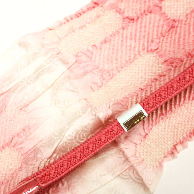 【中古】和装小物 帯締め帯揚げセット 帯締 帯揚 平組 中抜き絞り 美品 26w08-1170...