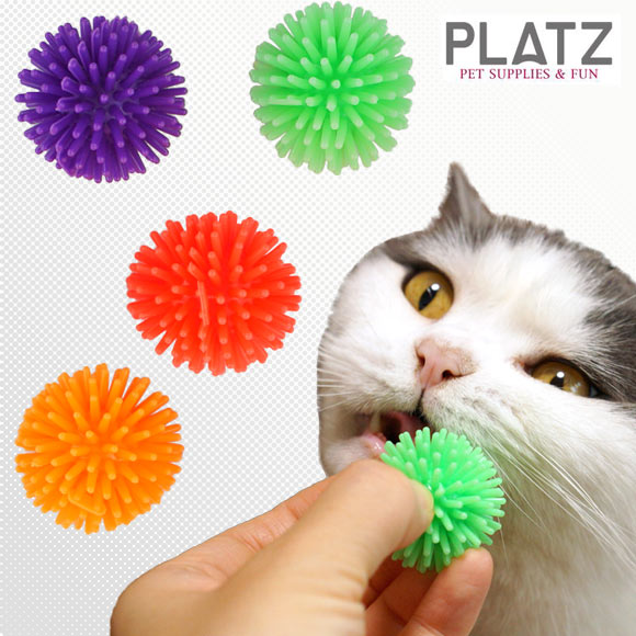 【 猫 おもちゃ 】PLATZ/ファジーボール※カラーは選べません【 猫用おもちゃ ペットグッズ キティ ねこ ネコ 子猫 用品 ボール ボールおもちゃ 猫のおもちゃ icat i dog 楽天 】【 あす楽 翌日配送 】