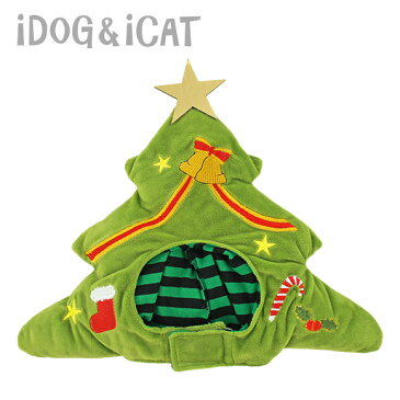 【おもちゃはカゴに入れてね】【 耳 汚れ防止 クリスマス 】iDog 変身かぶりものスヌード クリスマスツリー アイドッグ【 かぶりもの 帽子 食事 散歩 犬の服 アイドッグ ドッグウェア ペットウェア 犬 服 猫服 】【 あす楽 翌日配送 】