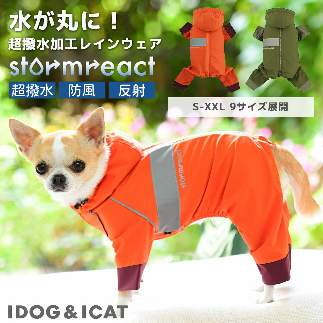 【 カッパ 犬 服 】iDog Storm react レインスーツ アイドッグ メール便OK【 あす楽 翌日配送 】【 レ..