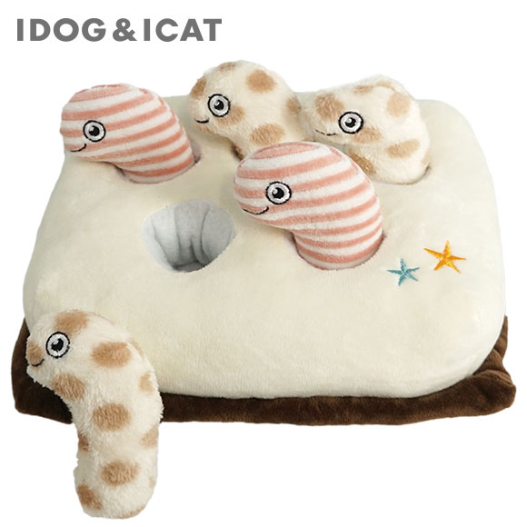 【 犬 おもちゃ 】iDog 知育おもちゃ チンアナゴ アイドッグ【 布製 ぬいぐるみ ドッグトイ 犬のおもちゃ ...