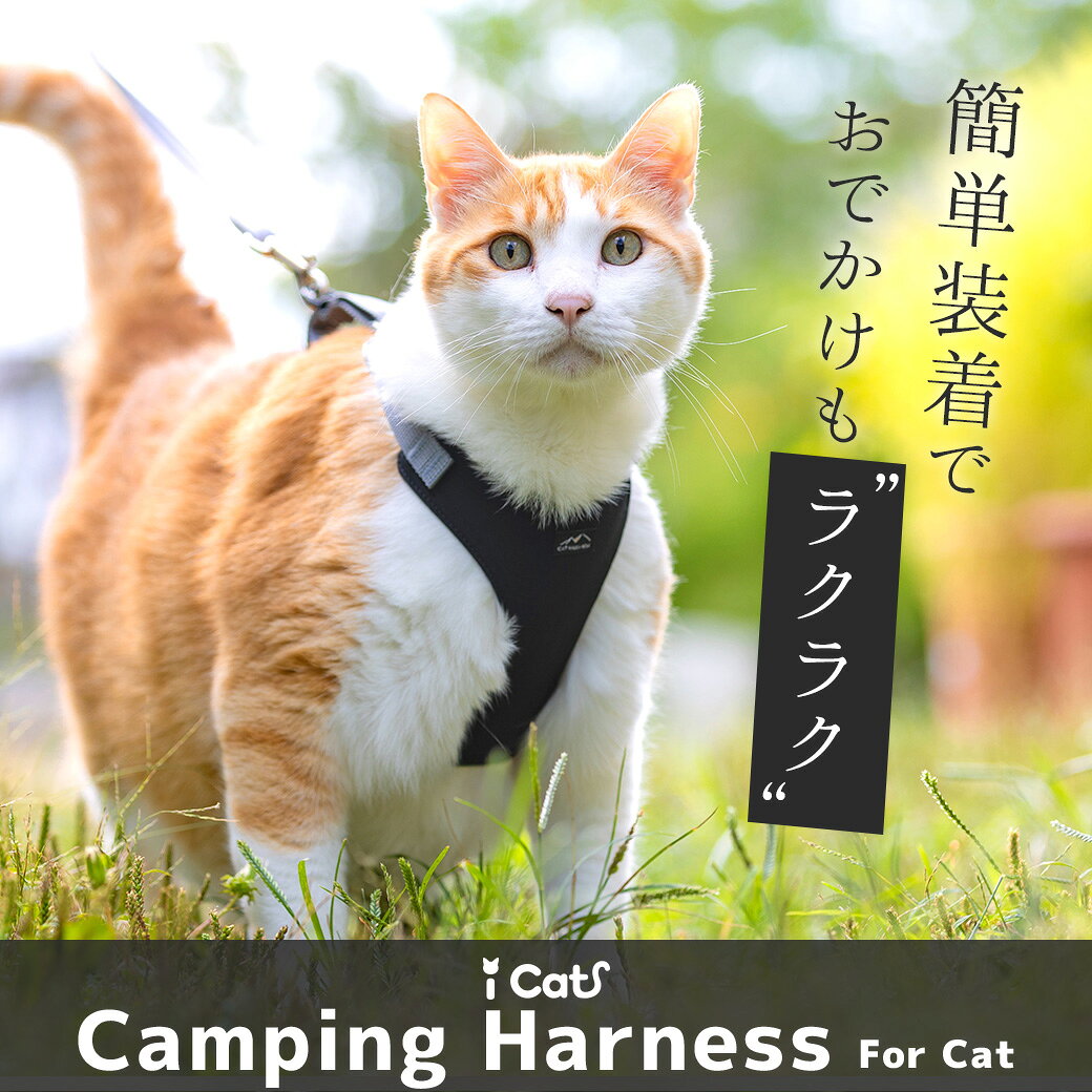【 猫 ハーネス 】iCat キャンピングキャットハーネス アイキャット メール便OK リ...
