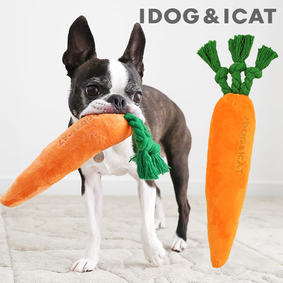 【 犬 おもちゃ 】IDOG&ICAT ケリケリにんじん カシャカシャと鳴き笛入り アイドッグ【 あす楽 翌日配送 】【 布製 ぬいぐるみ ドッグトイ 犬のおもちゃ 玩具 笛入り 音 鈴 超小型犬 小型犬 犬用 i dog 楽天 】