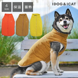 【 大型犬 服 】iDog 中大型犬用 WARM REACT 後開き中綿ウォームベスト 撥水 防汚【 あす楽 翌日配送 】【 ラージ 中型犬 中型犬用 大型犬用 犬の服 秋冬 秋服 冬服 アイドッグ いぬ ドッグウェア ペットウェア 犬 服 idog 楽天 秋物 冬物 】