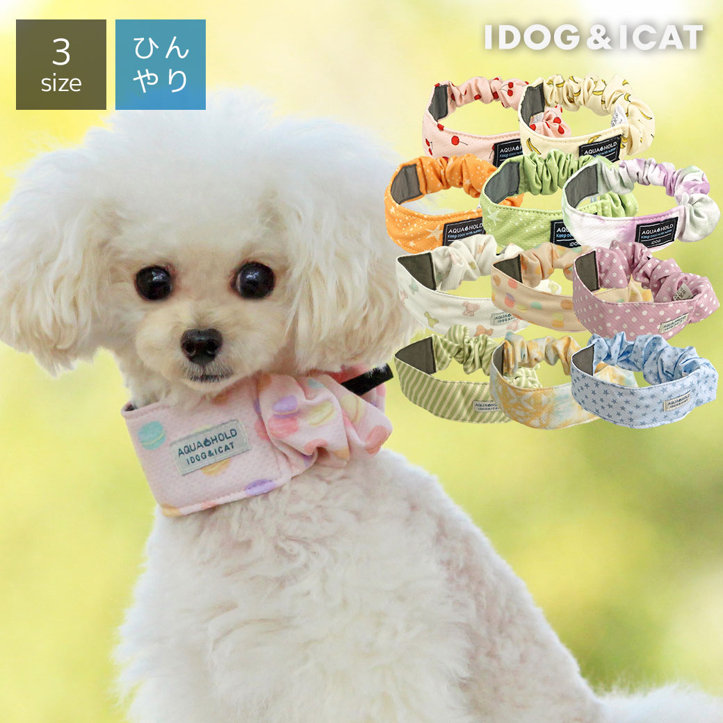 【 夏 犬服 】IDOG&ICAT AQUA HOLD ひんやりシュシュ アイドッグ メール便OK【 あす楽 翌日配送 】【 ひんやり クール クールウェア cool 涼感 冷感 夏服 犬服 犬の服 トイプードル チワワ ダックス2023 春夏 水遊び 暑さ対策 】