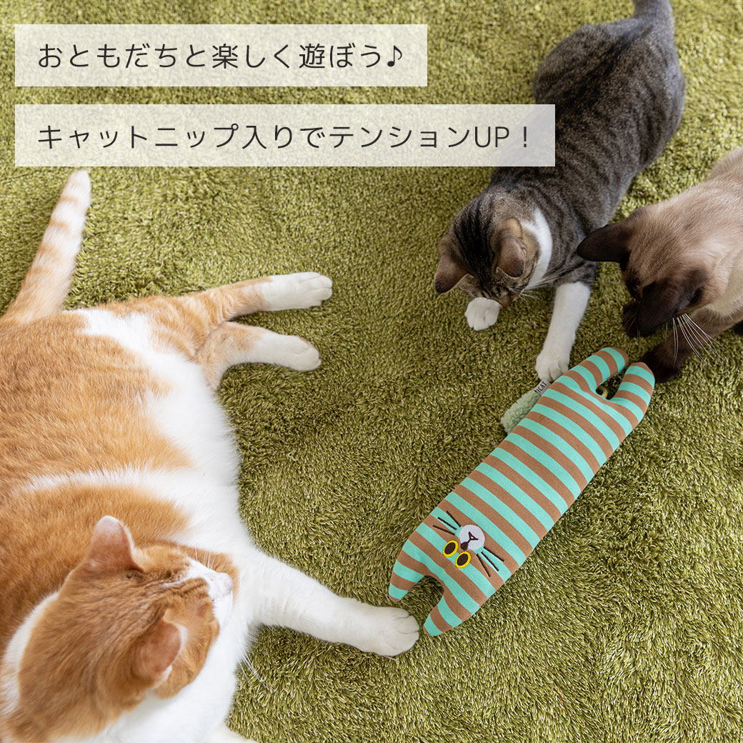 犬の服のiDogの【 猫 おもちゃ 】iCat お友達にゃんこ キャットニップ入り アイキャット【 猫用おもちゃ ペットグッズ キティ ねこ ネコ 子猫 用品 ねずみ ネズミ ボール またたび キャットニップ icat idog 楽天 】｜アングル3