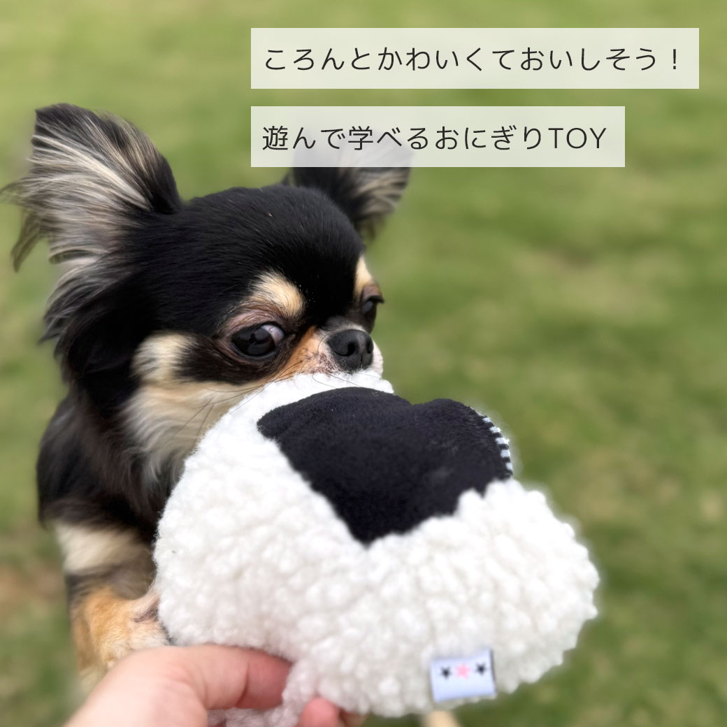 【 犬 おもちゃ 】iDog ないしょのポケット 大きなおにぎり 鳴き笛入り アイドッグ メール便OK【 布製 ぬいぐるみ おもちゃ ドッグトイ 犬用 おもちゃ 玩具 笛入り 音 超小型犬 小型犬 犬 グッズ idog 】 3