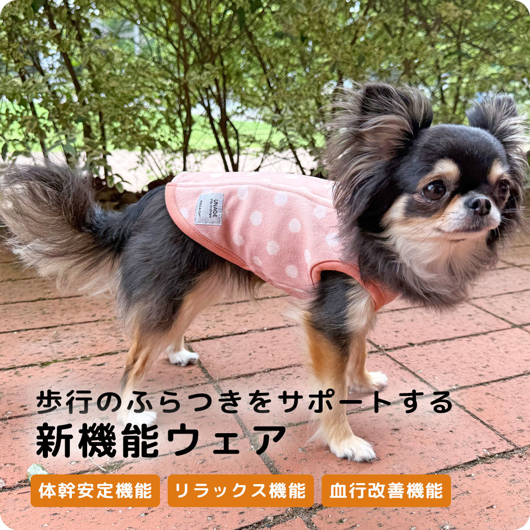 【 シニア 犬 服 】iDog UNAGE ウェルネスウェア 背中開き裏起毛タンク アイドッグ メール便OK【 UN_AGE アンエイジ 介護服 リラックス 快眠 血行促進 血流促進 体幹安定 unage 特許取得 犬服 犬の服のiDogトイプードル チワワ ダックス シニア犬 ドッグウェア idog 】 idog-10018416 犬の服のiDog サンプル画像3