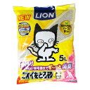 【 猫砂 トイレ 】ライオン LION ペットキレイ ニオイをとる砂 フローラルソープの香り 5L【 砂 鉱物 チップ 猫トイレ 猫のトイレ用品 猫の砂 消臭 匂い 臭い ニオイ 衛生用品 icat i dog 楽天 】【 あす楽 翌日配送 】