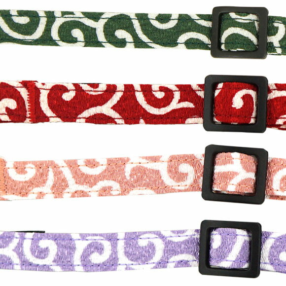 【 猫 首輪 安全 】iCat アイキャット カジュアルカラー 和柄 唐草 メール便OK【 国産 布製 カラー 軽量 セーフティ 簡単 和柄 和風 猫首輪 猫の首輪 猫用首輪 icat i dog 楽天 唐草模様 】【 あす楽 翌日配送 】