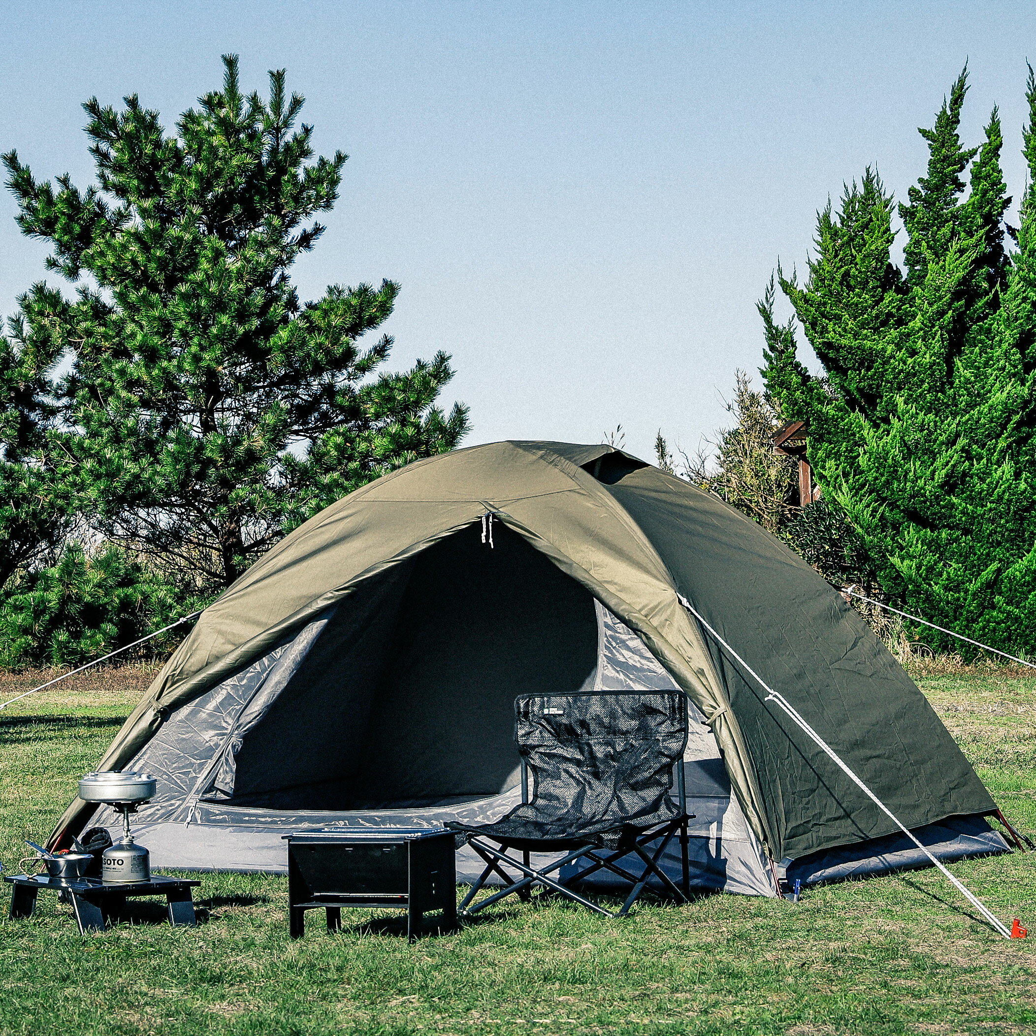 Hi-TCドームテント2 TENTFACTORY(テントファクトリー) TF-TCD2A キャンプ 簡単テント 日よけ サンシェード 耐水 UVカット 収納袋付 アウトドア バーベキュー ポイント ランキング 持ち物 プレゼント 2色展開 父の日