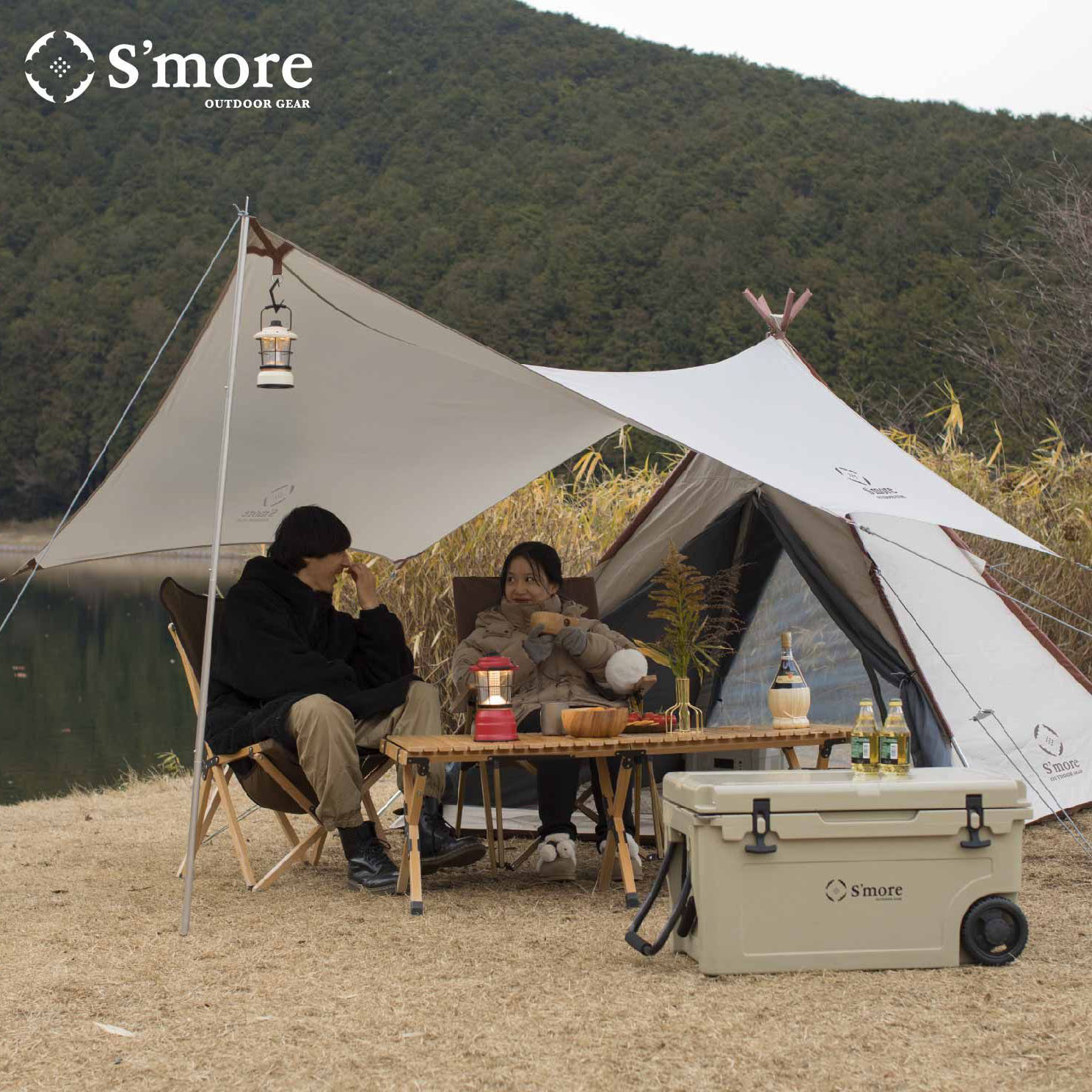 【送料込】SMORE スモア Aluminum hanging lack用ホック 5個セット フック ハンギングラック用 フック ハンガーラック用 フック ブラウン ブラック S’moreロゴ入りhanging lack ホック ポイン…