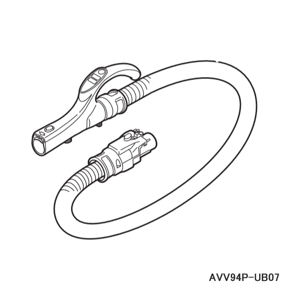 【純正品】AVV94P-UB07 Panasonic ホース 掃除機用【MC-PSP101J用】パナソニック 新品 ※離島・沖縄配送..