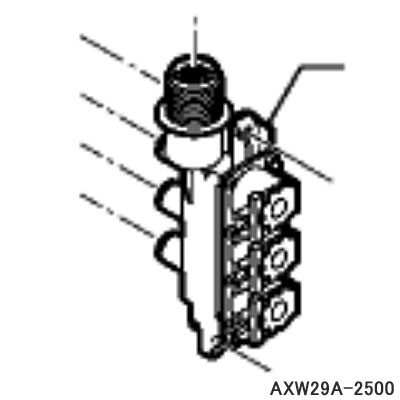 【純正品】AXW29A-2500 Panasonic 給水弁 洗濯機用【NA-FD80H5/NA-FW100S1/NA-FW80S1他用】※ネジ・パッキン等は付属しません National ナショナル パナソニック 新品 ※離島・沖縄配送不可