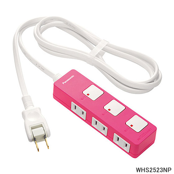 Rakuten - WHS2523NP Panasonic ザ・タップZ 3コ口 2m(ピンク) 延長コード パナソニック 新品