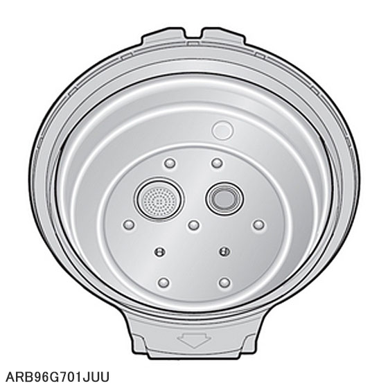 ■ARB96G701JUU ふた加熱板 炊飯器用■パナソニック■SR-MPA180、SR-MPA181、SR-MPA18E8他用■メーカー純正品■Panasonic National ナショナル■新品■(※離島・沖縄配送不可)