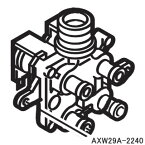 【純正品】AXW29A-2240 Panasonic 給水弁 洗濯機用【NA-FR70S3/NA-FR70S5/NA-FR80N6他用】※ネジ・パッキン等は付属しません National ナショナル パナソニック 新品 ※離島・沖縄配送不可