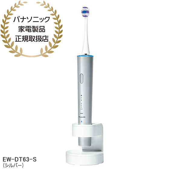 ドルツ 電動歯ブラシ 先着最大2,000円OFFクーポン【在庫あり】EW-DT63-S パナソニック 音波振動ハブラシ ドルツ Doltz (シルバー) 充電式 電動歯ブラシ Bluetooth搭載 Panasonic 新品 ※離島・沖縄配送不可/あす楽