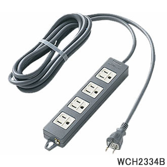 Rakuten - WCH2334B Panasonic OAタップ 接地15A形 4コ口 3m マグネット付き(ブラック) 延長コード パナソニック 新品