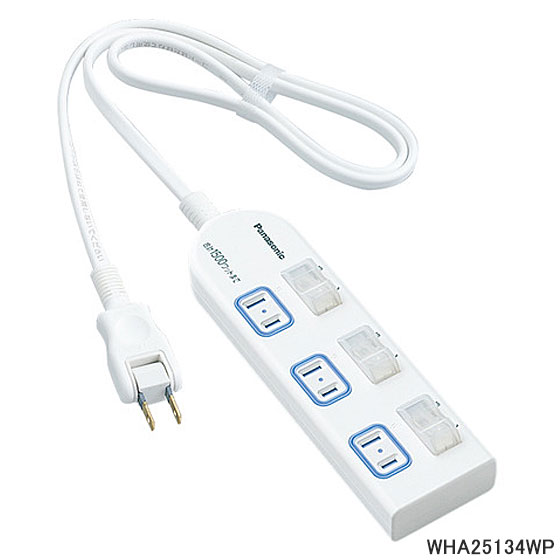 Rakuten - WHA25134WP Panasonic ザ・タップX 3コ口 1m(ホワイト) 延長コード パナソニック 新品