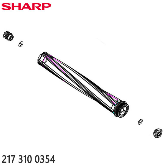 【純正品】2173100354 SHARP 回転ブラシ (ギアホルダー・キャップホルダー付き) 掃除機用【EC-FR9-B用】シャープ 新品 ※離島・沖縄配送不可