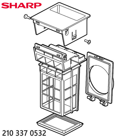 Rakuten - 【純正品】2103370532 SHARP 乾燥フィルター 洗濯機用【ES-H10C-WL/ES-H10C-WR/ES-H10D-WL他用】※2103370509/2103370522の代替品 シャープ 新品 ※離島・沖縄配送不可