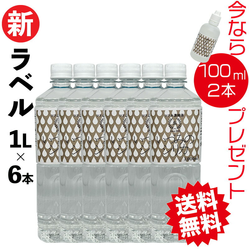 【100mlx2本プレゼント】1Lx6本SET 特別価格SALE 150,000円→75,000円 いづみのシリカ 1