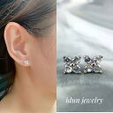 \新作商品/フォーストーンピアス 金属アレルギー対応 シンプル おしゃれ かわいい 上品 女性らしい パーティー 大人可愛い オフィス 小ぶり ゴールド シルバー キラキラ光る 花ピアス 女子会 レディース人気 春新作商品