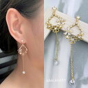 【全品送料無料】花ゆれピアス 金属アレルギー対応 母の日 18k かわいい ゆれる シーズンレス 上品 大人可愛い レディース 人気 おしゃ..