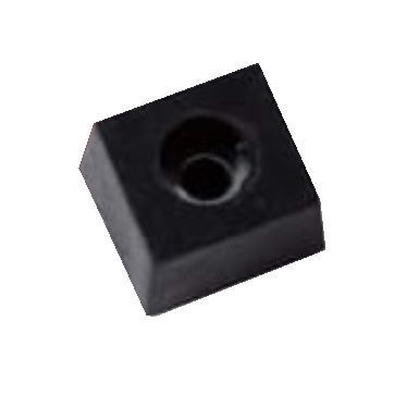 水上金属 ミニコロゴム戸当り 6分・7分兼用 ビス・ワッシャー付 黒 30個