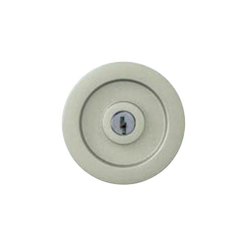 日中製作所 抗菌・抗ウイルス丸座鎌錠 鍵付間仕切錠 丸座 TKV-35M-SN-38 サテンニッケル BS38mm